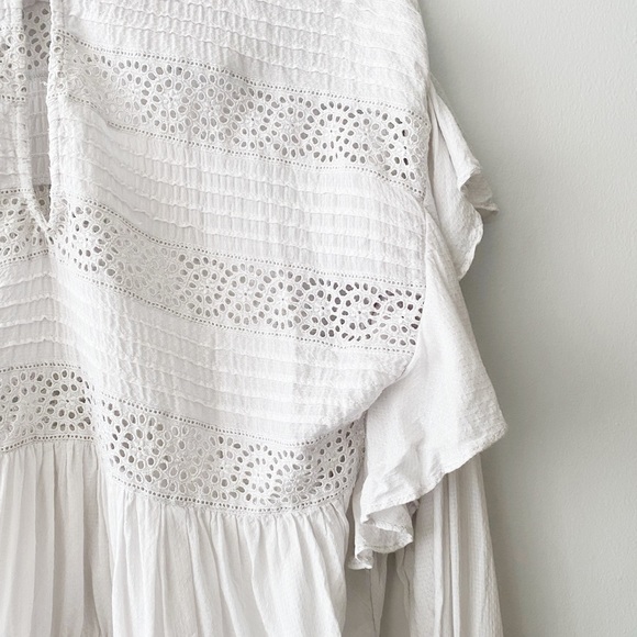 Free People Lace Eyelet Blouse - Picture 5 of 7